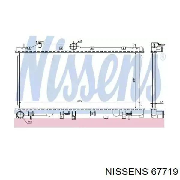 67719 Nissens радиатор