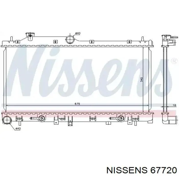 67720 Nissens радиатор