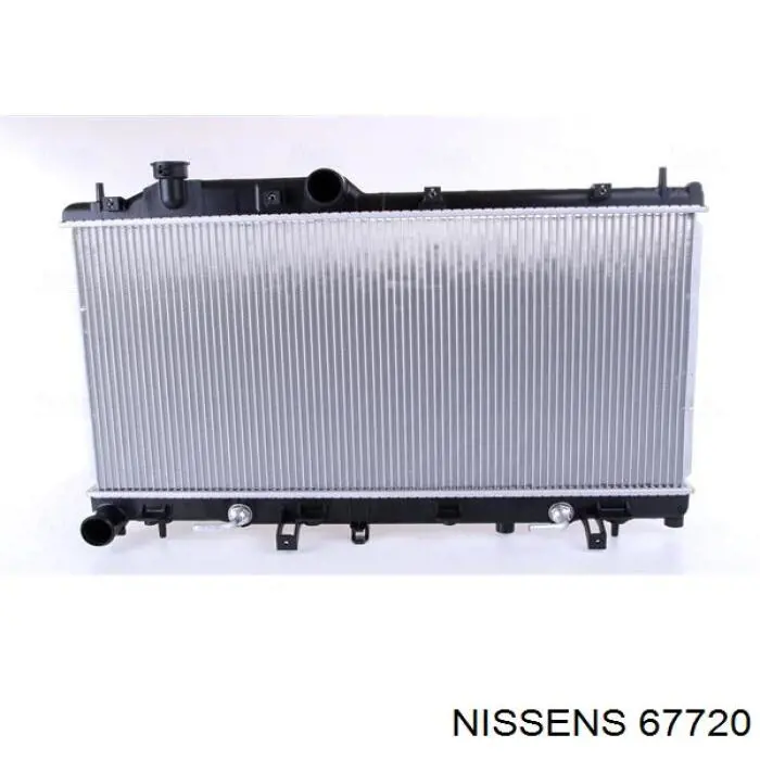 Radiador refrigeración del motor 67720 Nissens