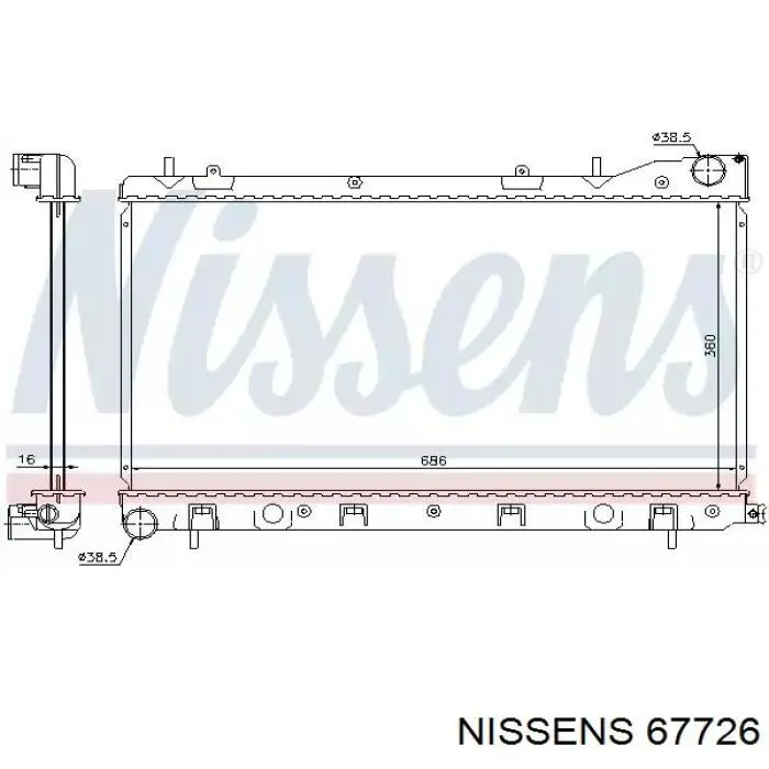 67726 Nissens радиатор