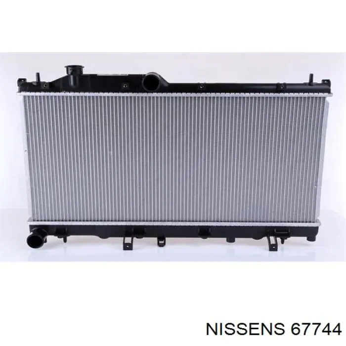 Radiador refrigeración del motor 67744 Nissens