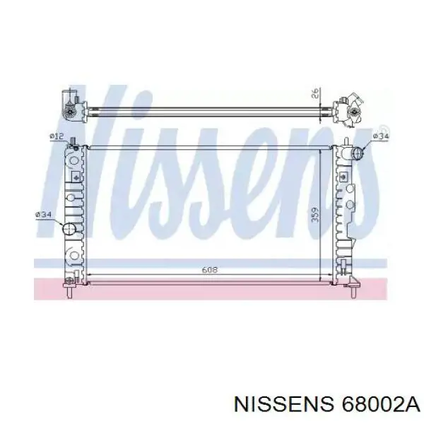 68002A Nissens радиатор