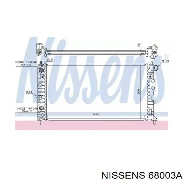 68003A Nissens радиатор