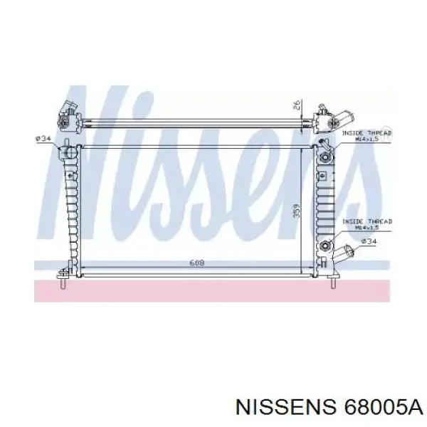 68005A Nissens радиатор
