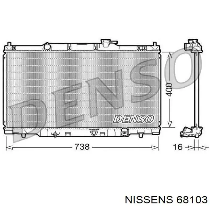 68103 Nissens радиатор