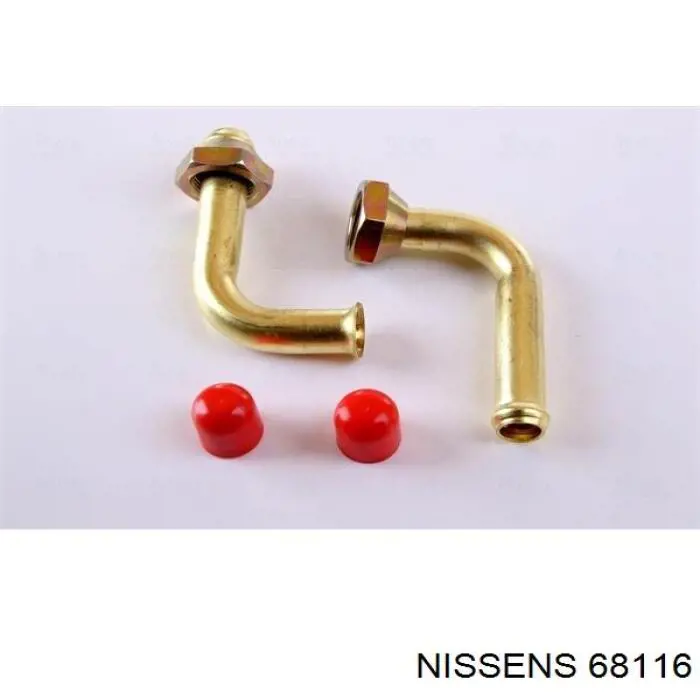 Radiador refrigeración del motor 68116 Nissens