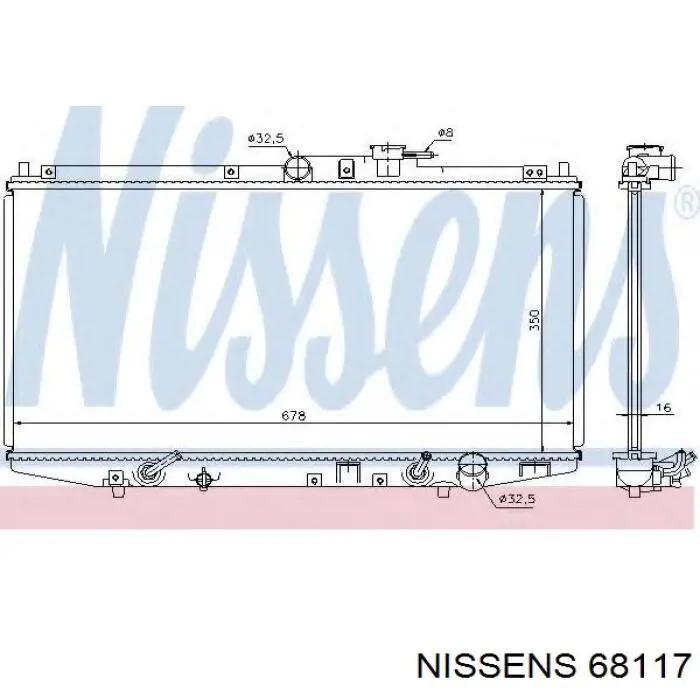 68117 Nissens радиатор