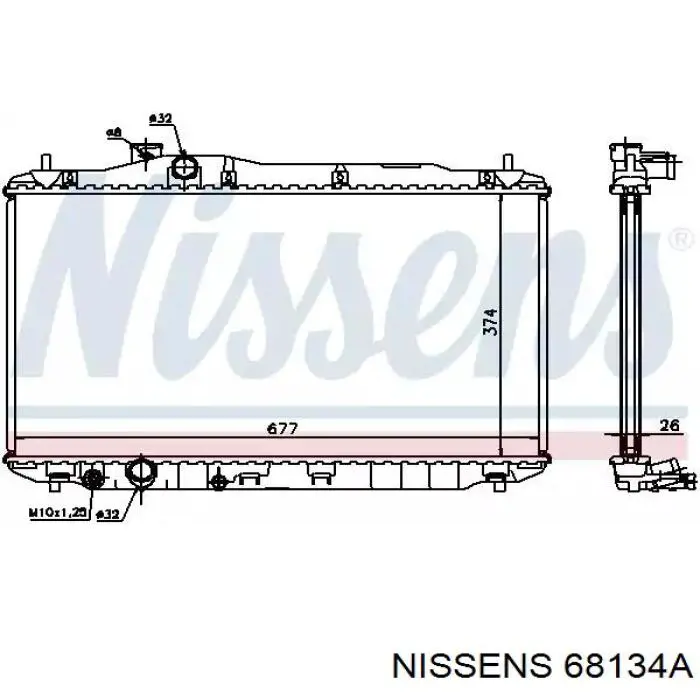 68134A Nissens радиатор