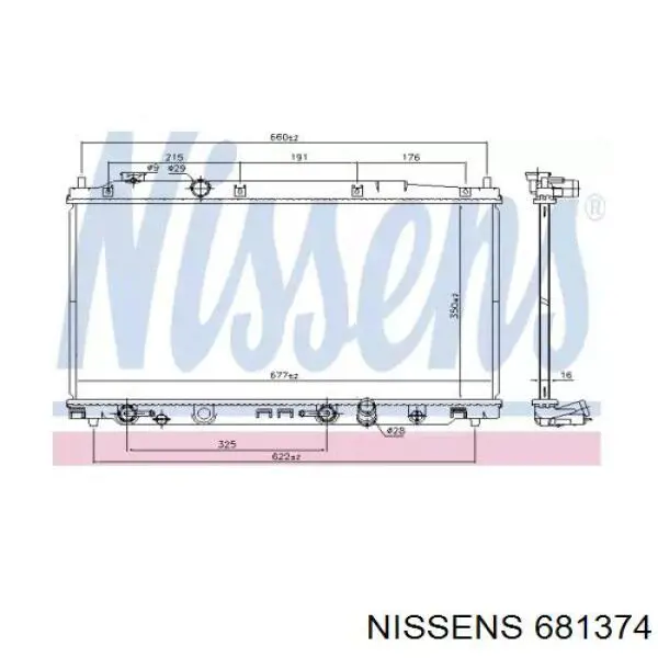681374 Nissens радиатор