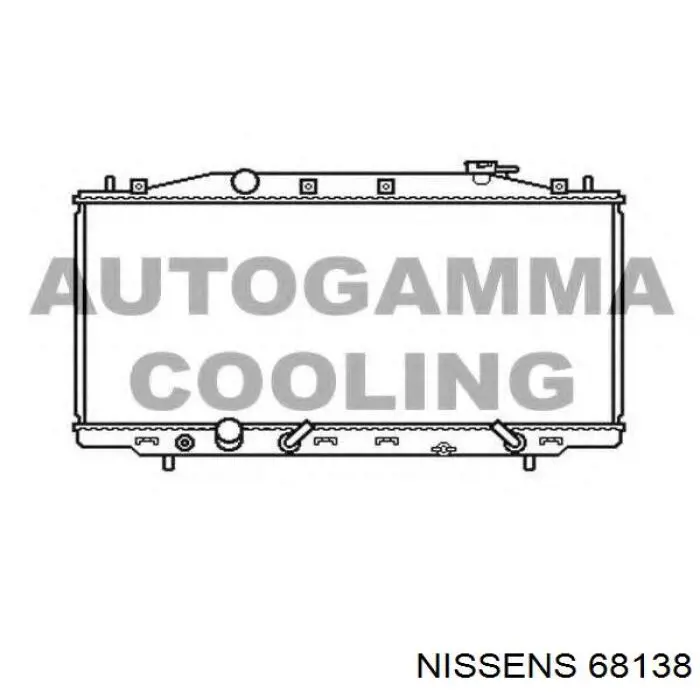 Радиатор охлаждения двигателя Denso 2213246 цена, от 131.67 USD