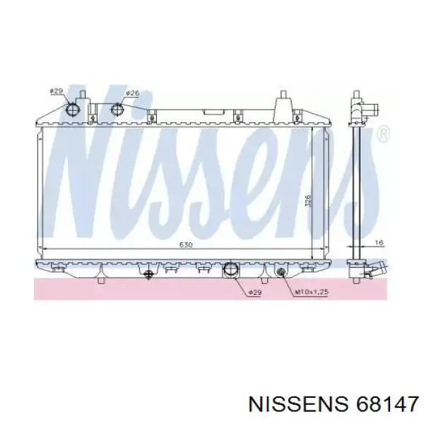 68147 Nissens радиатор