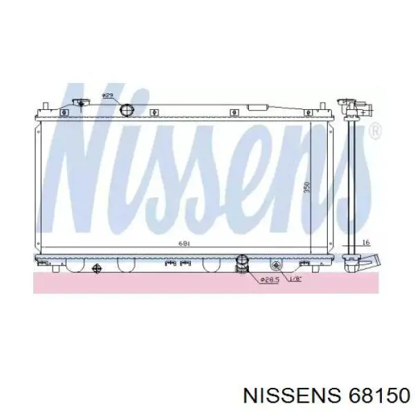 68150 Nissens радиатор