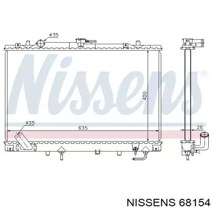 68154 Nissens радиатор