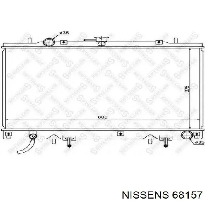 Радиатор 68157 Nissens