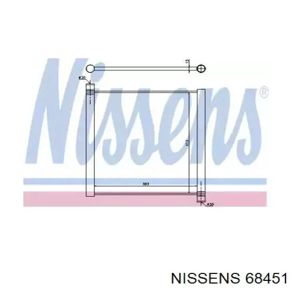 68451 Nissens радиатор