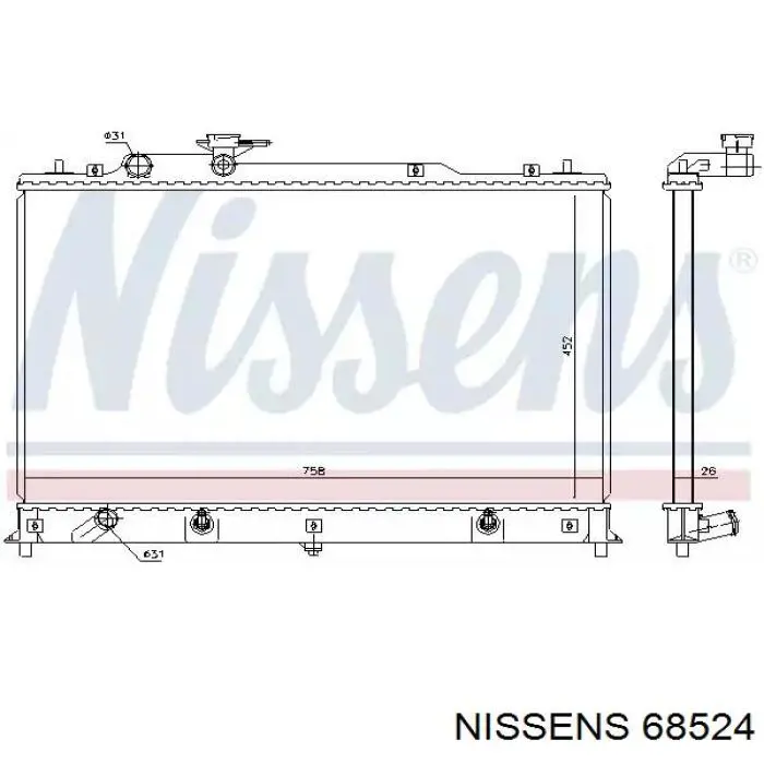 68524 Nissens радиатор