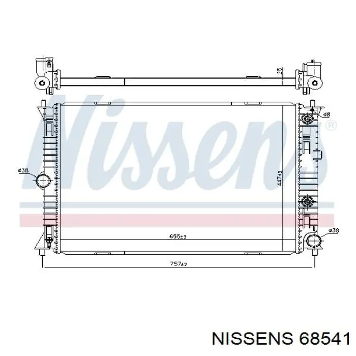 68541 Nissens радиатор
