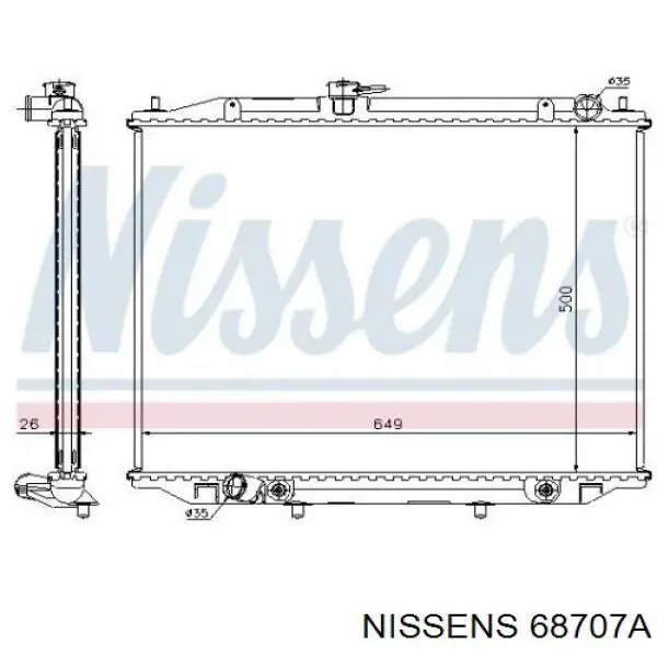 Радиатор 214102X800 Nissan