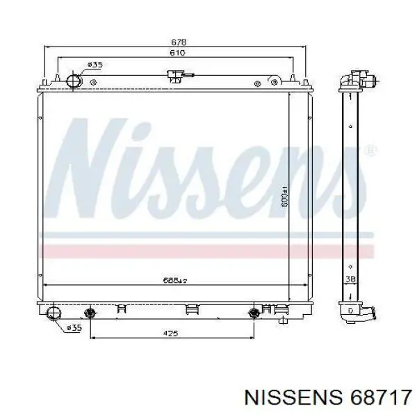 68717 Nissens радиатор