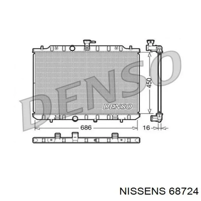 68724 Nissens Радиатор основной