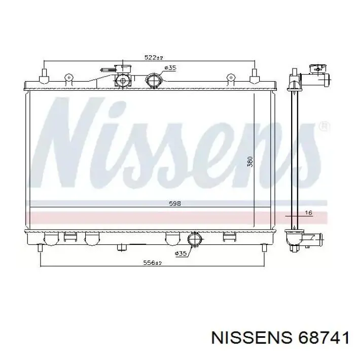 68741 Nissens радиатор