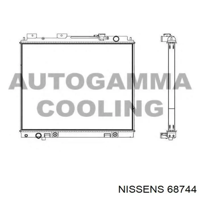 Радиатор 68744 Nissens