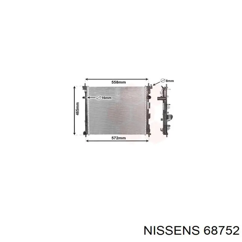 Радиатор 21410JX51A Nissan/Infiniti