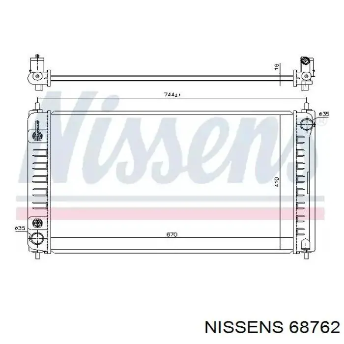68762 Nissens радиатор
