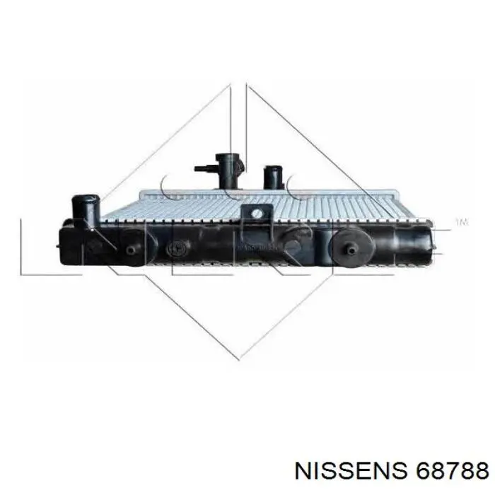 Radiador refrigeración del motor 68788 Nissens