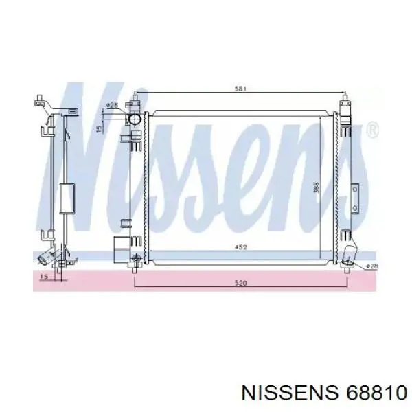 DRM46054 Denso Радиатор основной