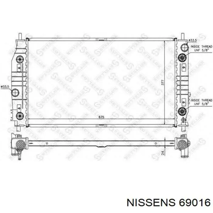 69016 Nissens Радиатор основной