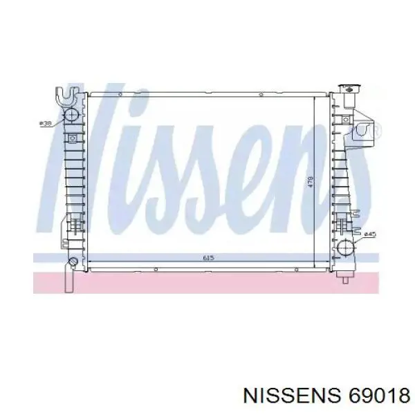 69018 Nissens радиатор