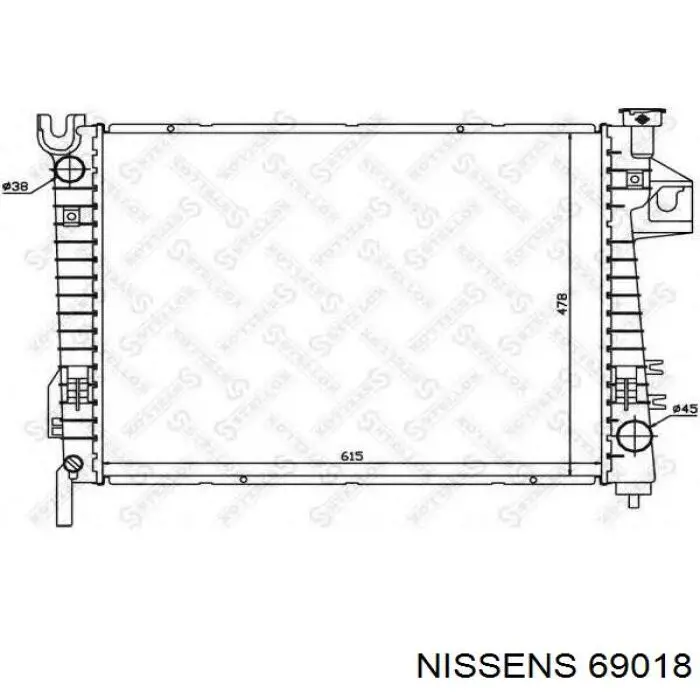 69018 Nissens Радиатор основной