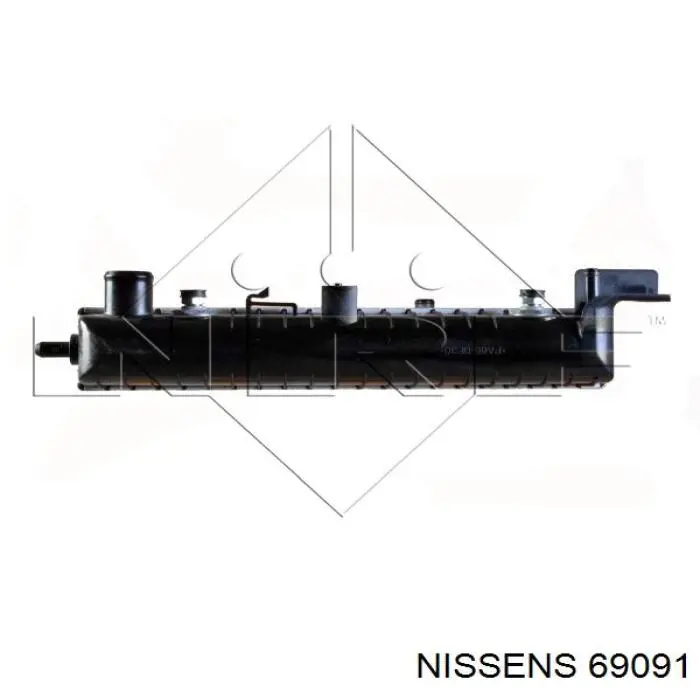 Radiador refrigeración del motor 69091 Nissens