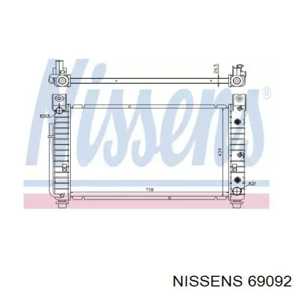 69092 Nissens радиатор