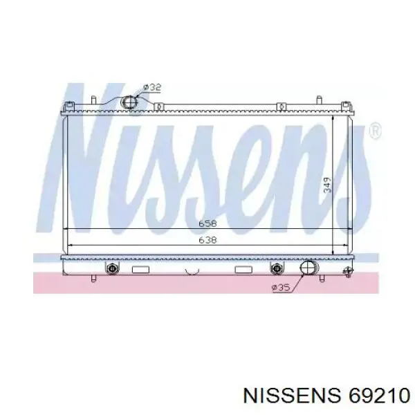 Радиатор 69210 Nissens