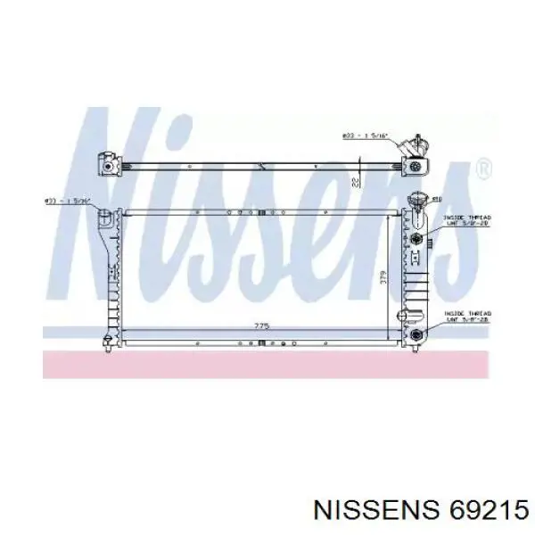 69215 Nissens радиатор