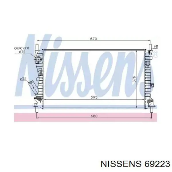 69223 Nissens радиатор