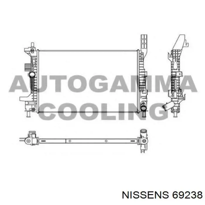 Радиатор 69238 Nissens