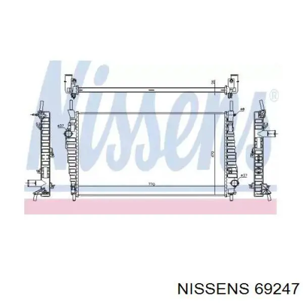 Радиатор 69247 Nissens