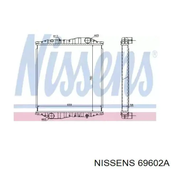 69602A Nissens Радиатор основной