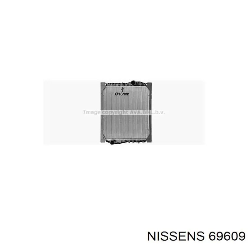 Радиатор охлаждения двигателя Nissens 69609 цена, от 378.89 USD
