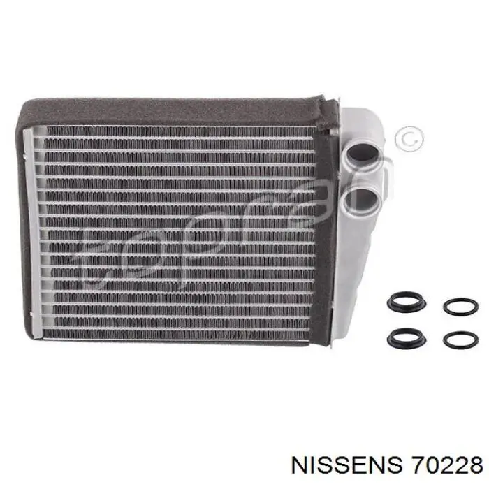70228 Nissens Радиатор отопителя салона