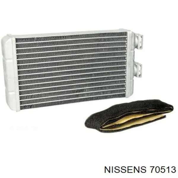 Радиатор печки (отопителя) Nissens 70513 цена, от 44.96 USD