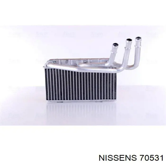 70531 Nissens radiador de forno (de aquecedor)