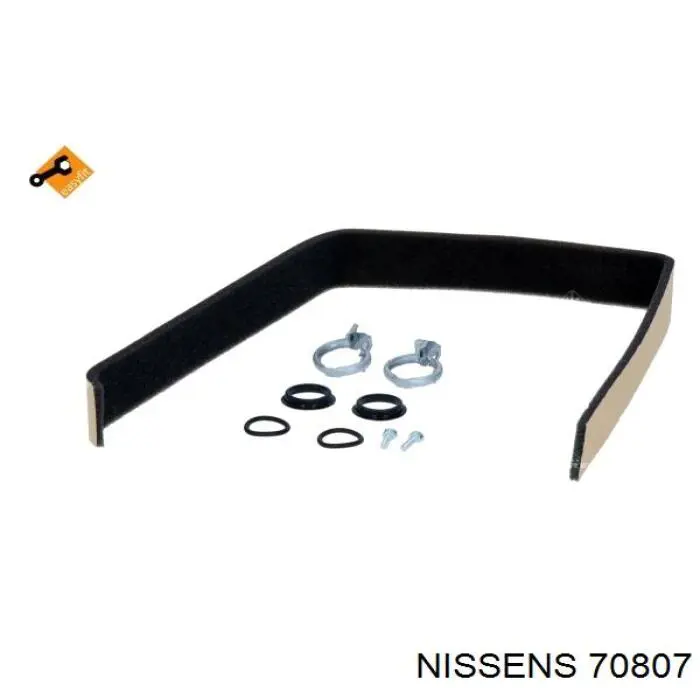 Радиатор печки (отопителя) Nissens 70807 цена, от 46.31 USD