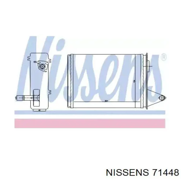71448 Nissens радиатор печки