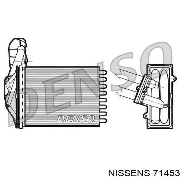 Радиатор печки 71453 Nissens