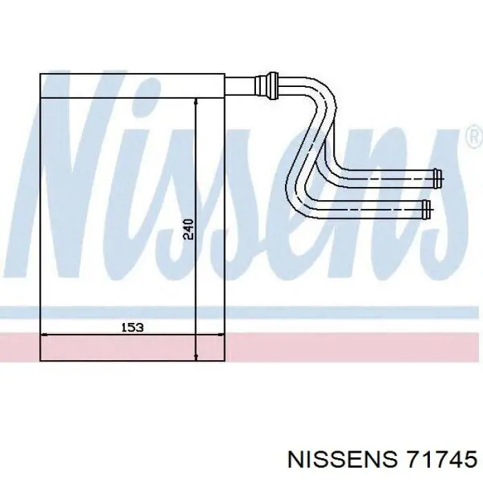 Радиатор печки (отопителя) Nissens 71745 цена, от 34.52 USD