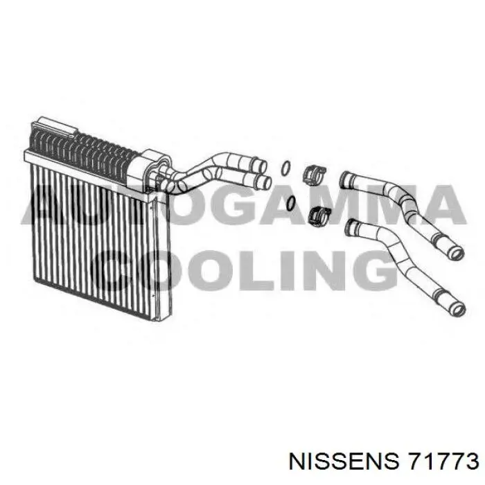 Радиатор печки 71773 Nissens